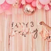 Mix It Up Rose Gold Customisable Age Birthday Paper Banner - 1.5M