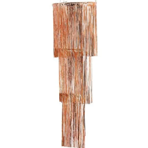 Mix It Up Rose Gold Foil Fringe Chandelier Decoration - 1.3M X 40Cm