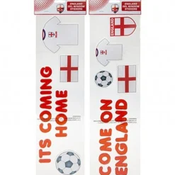 Naughty Elf 'Come On England' Window Stickers - 55X15Cm