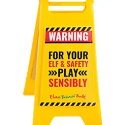 Naughty Elf Mini Warning Sign