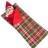 Naughty Elf Patterned Sleeping Bag