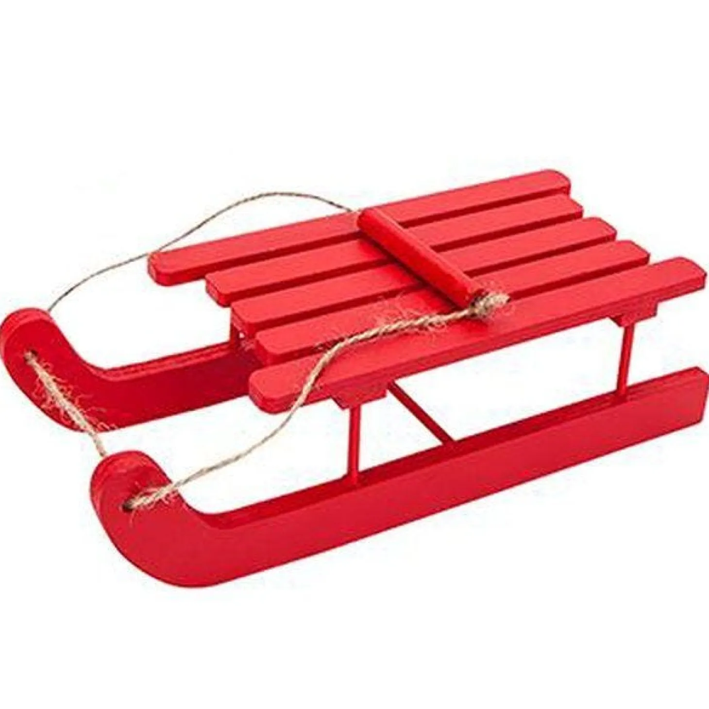 Naughty Elf Red Wooden Sleigh