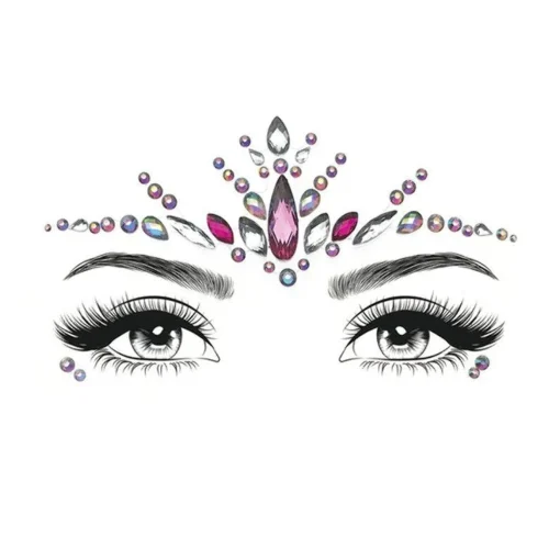 Party Princess Face Gems