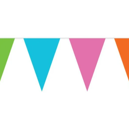 Pastel Plastic Bunting - 10M