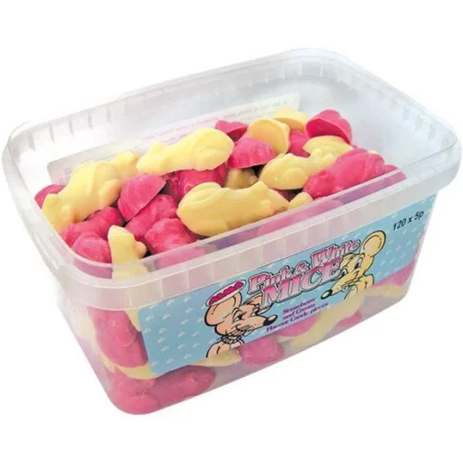 Pink & White Mice X120