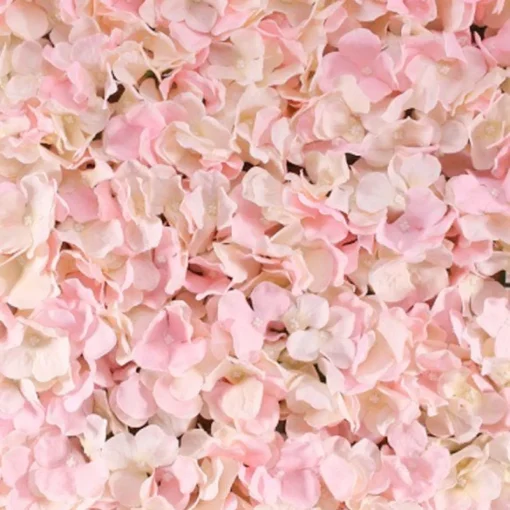 Pink Hydrangea Flower Wall - 60Cm