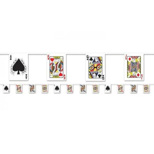 Playing Card Plastic Bunting - 3.66M