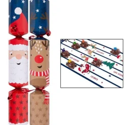 Racing Reindeers Game Crackers - 30M (6Pk)