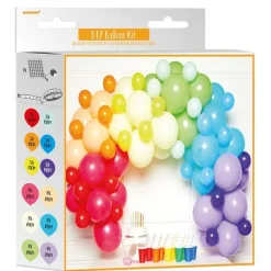 Rainbow Latex Balloon Arch Garland - 78 Balloons