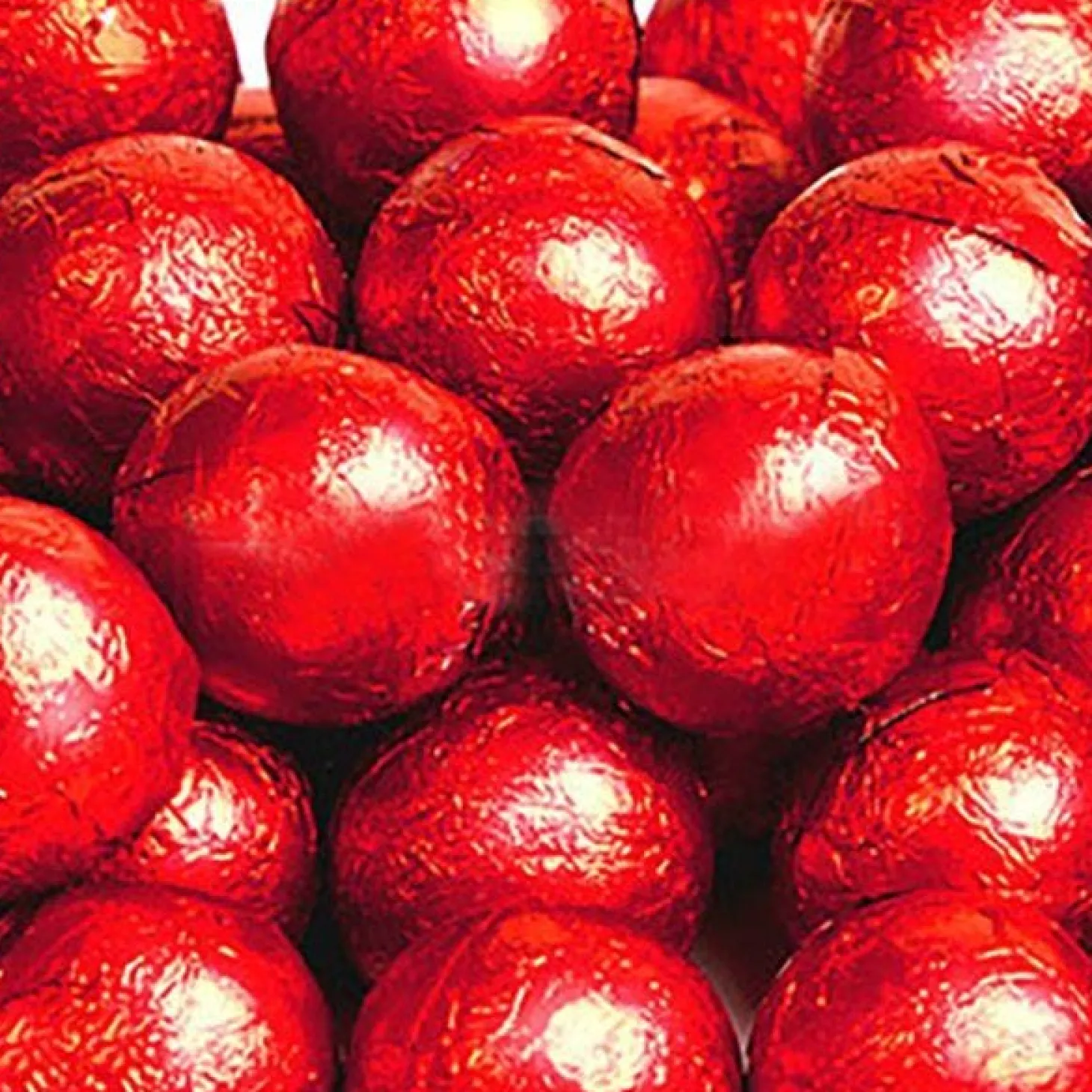 Red Foil Chocolate Balls X25