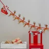 Reindeer & Santa Sleigh Christmas Bunting - 1.8M