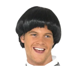60S Black Bowl Mod Wig