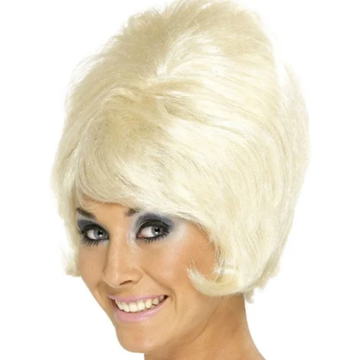 60S Blonde Beehive Wig