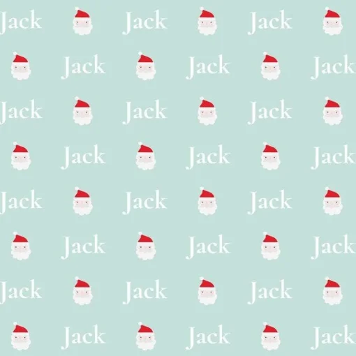 Santa Christmas Personalised Wrapping Paper - 62 X 100Cm Sheet