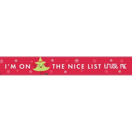 Santa Please Stop Here Paper Door Banners - 1M (3Pk)