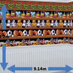 Santa's Workshop Scene Setter - 9.1M