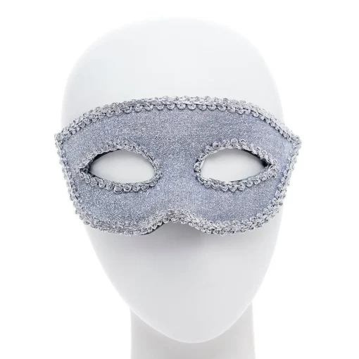 Silver And Feather Masquerade Masks For Couples