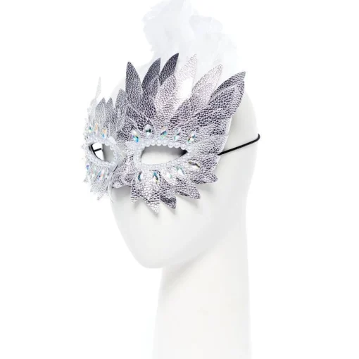 Silver Layered Masquerade Mask