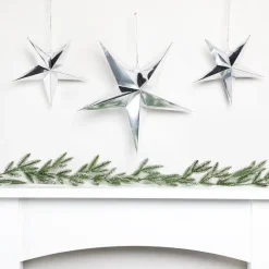 Silver Star Fireplace Decorating Kit