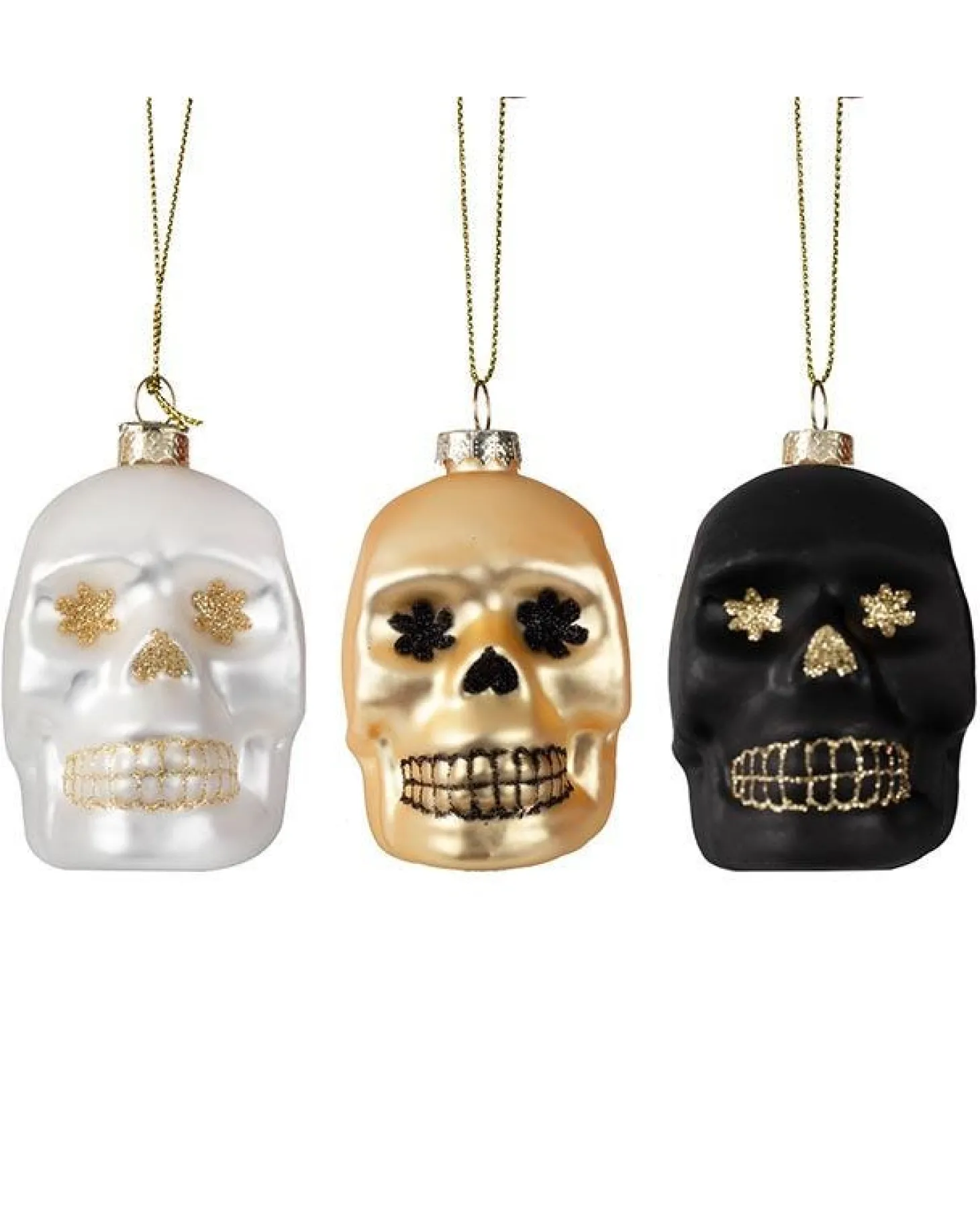 Skull Tree Decorations (3Pk)