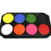 Snazaroo Palette & 8X 18Ml Colour Pots - 350 Faces