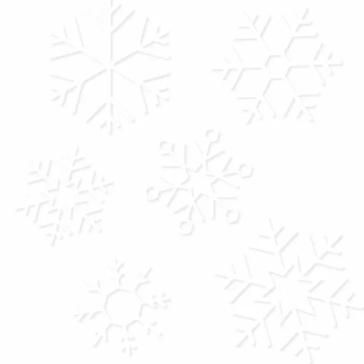 Snowflake Window Stickers (24Pk)