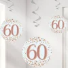 Sparkling Fizz 60Th Hanging Swirls (6Pk)