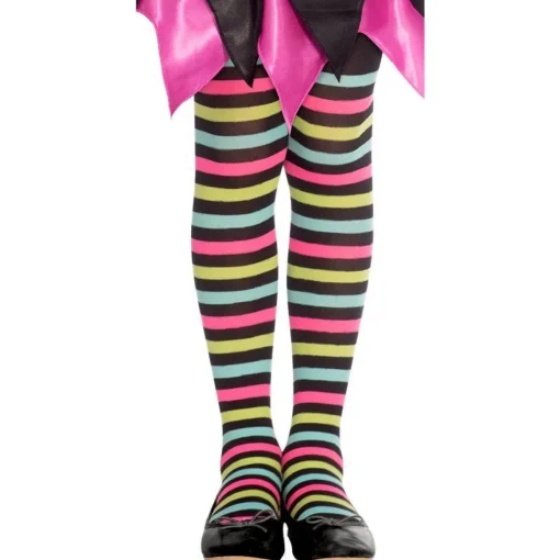 Spot Witch Striped Tights - Child 6-8 Years