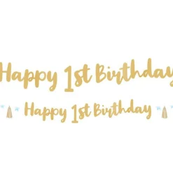 1St Birthday Blue Letter Banner - 1.8M