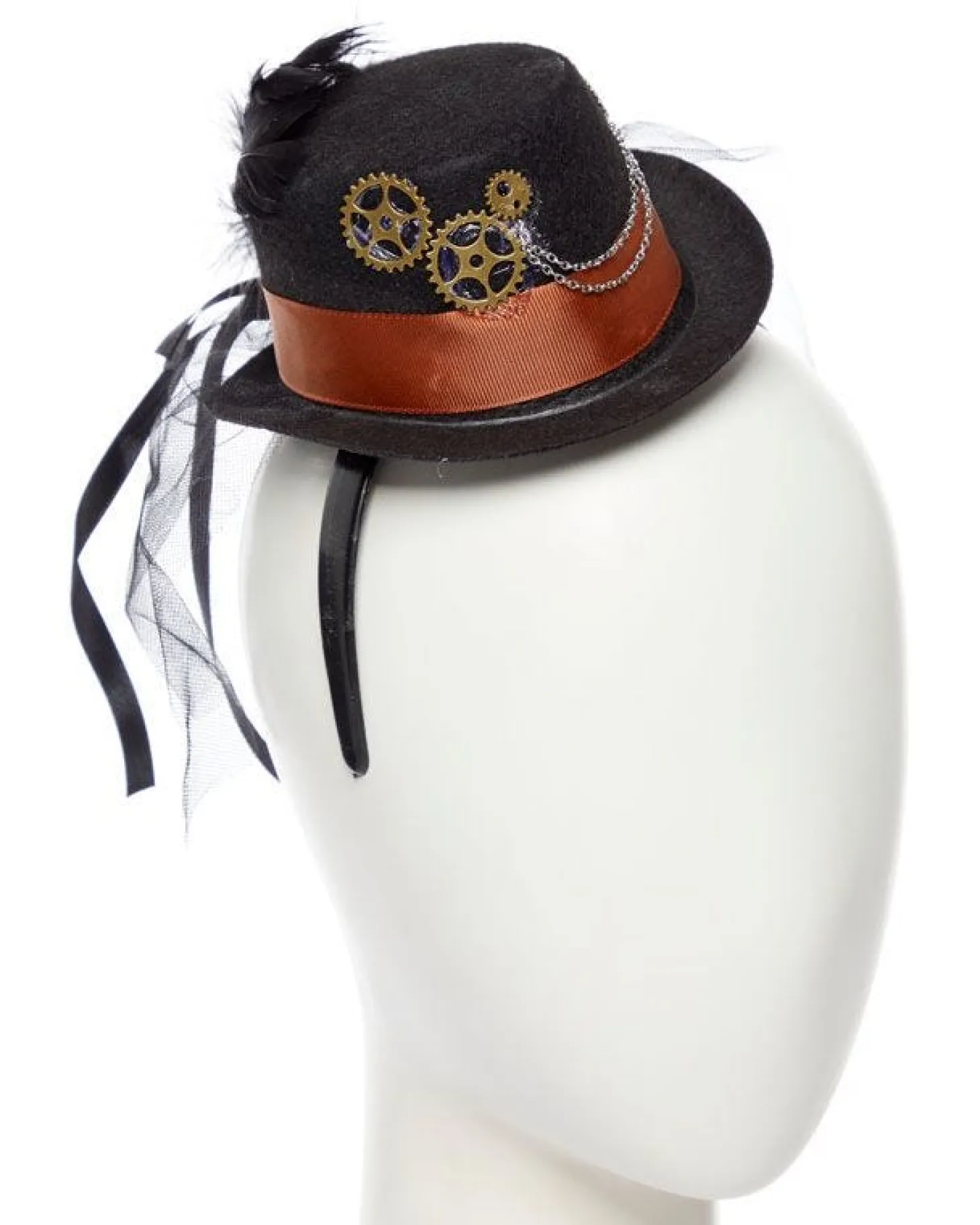 Steampunk Gear Mini Top Hat