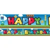 Super Mario Style Paper Banners - 1M (3Pk)