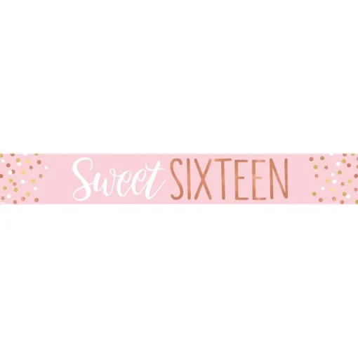 Sweet Sixteen Paper Banners - 1M (3Pk)
