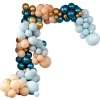Teal & Gold Chrome Large Balloon Arch Diy Kit - 200 Balloons
