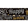 80Th Birthday Paper Banners - 1M (3Pk)