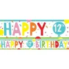 12Th Birthday Paper Banners - 1M (3Pk)