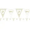 50Th Golden Wedding Anniversary Flag Bunting - 3.7M