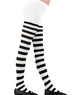 White & Black Tights - Child 1-3 Years