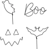Wire Pumpkin Decorations (4Pk)