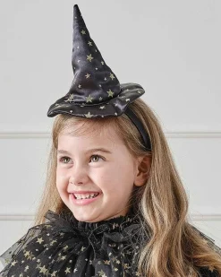 Witch Black & Gold Star Headband