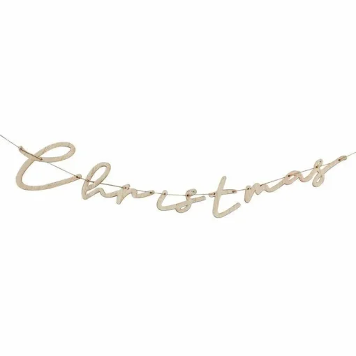 Wooden 'Christmas' Banner - 1.5M