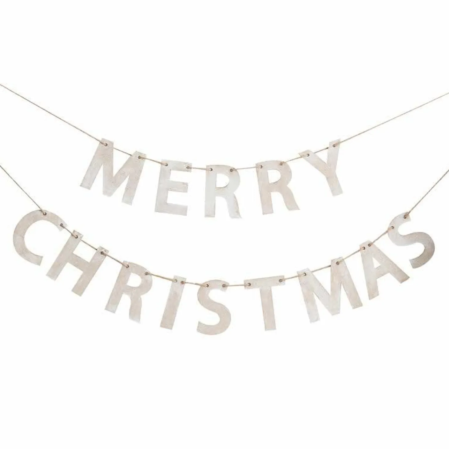 Wooden Merry Christmas Banner - 1.5M