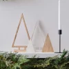 Wooden Tree Decorations (4Pk)