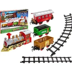 Xmas Train Set With Light And Sound