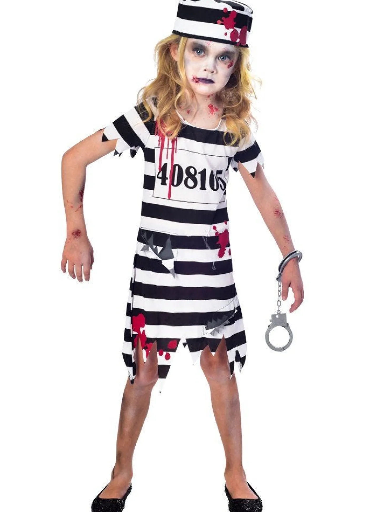 Zombie Convict Girl - Child Costume